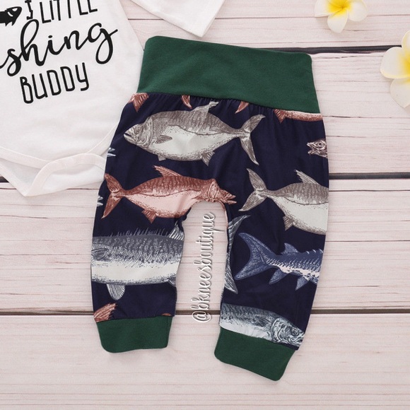 Baby Boutique Matching Fishing Buddy Outfit Set - Picture 3 of 4